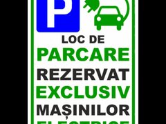 Placuta pentru parcare masinilor electrice